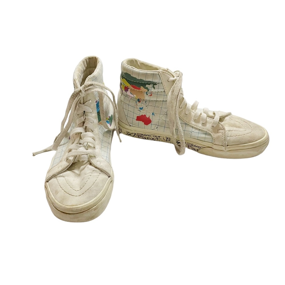 Vans SK8-Hi Reissue Save Our Planet Classic Sneaker Shoes Size Womens 7/Mens 5.5